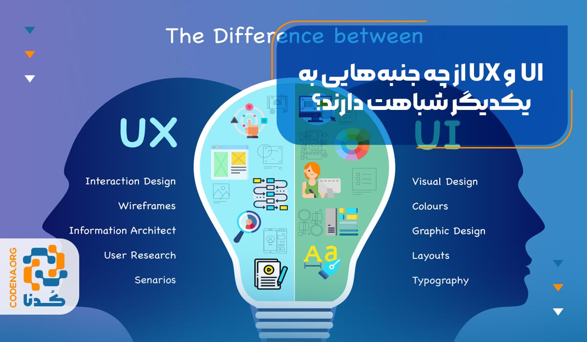 شباهت ui و ux